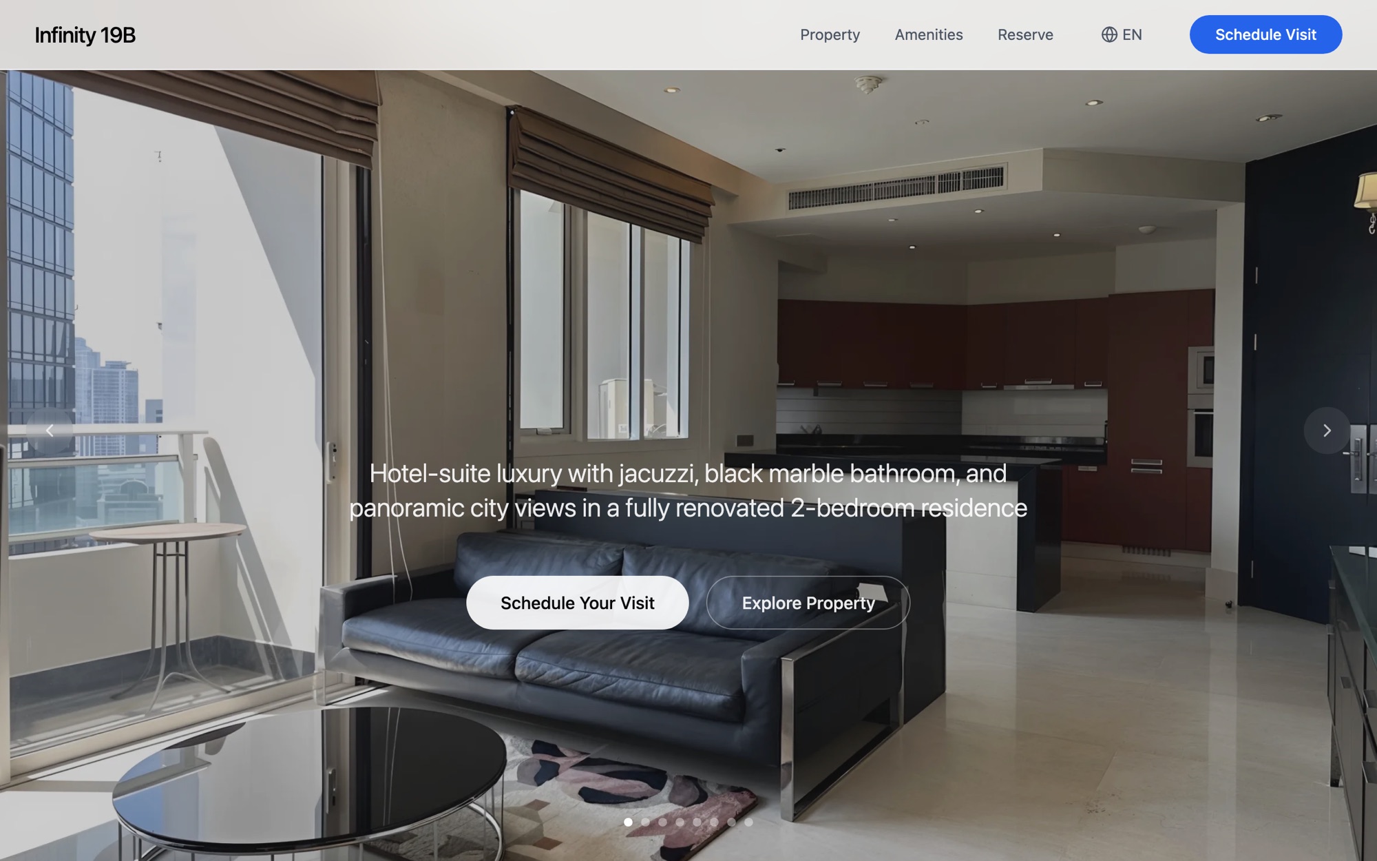 Infinity 19B luxury condo site